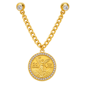 50 Pesos Rhinestone Pin