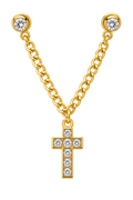 Rhinestone Cross Pin