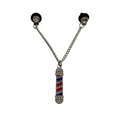 Barber Pole Chain Pin