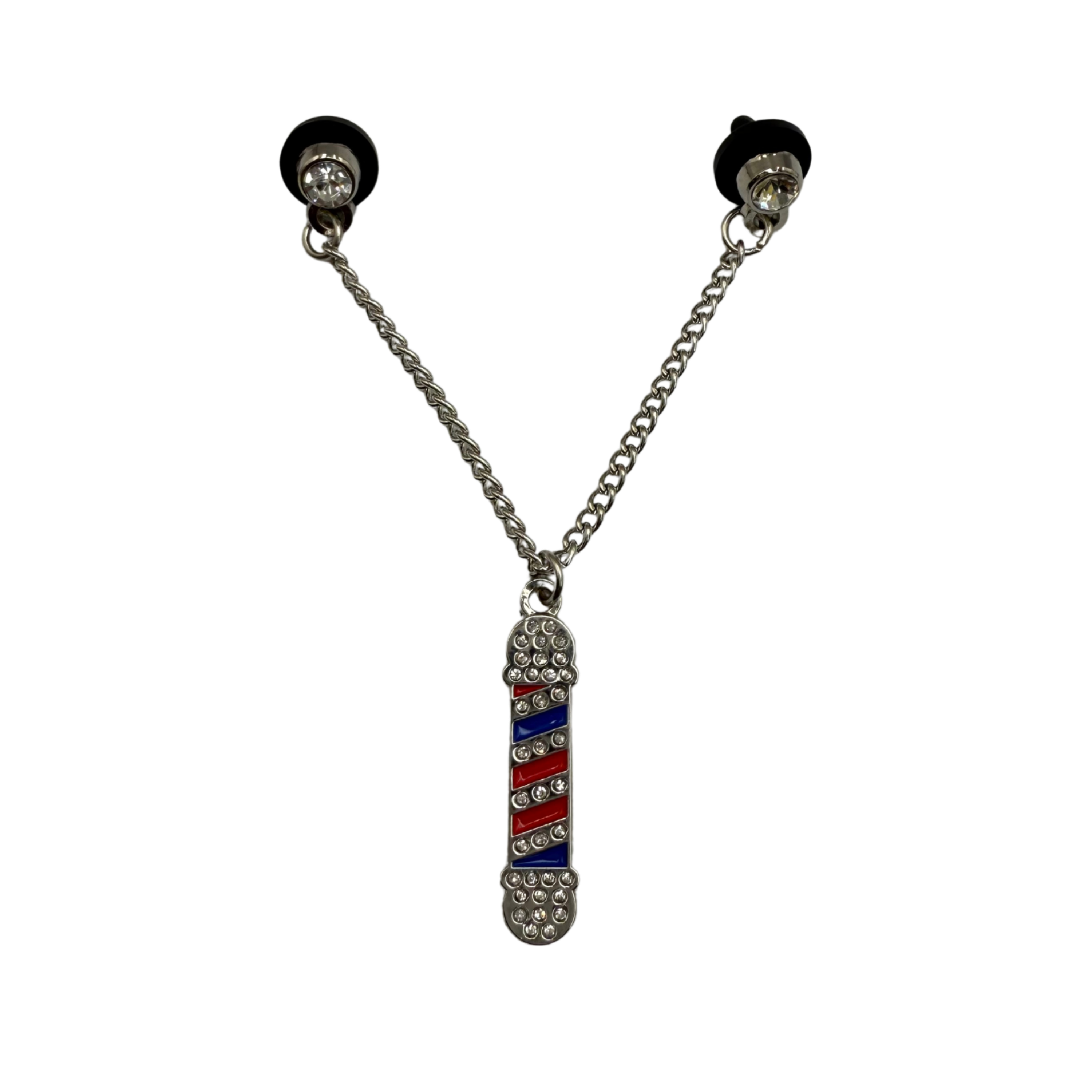 Barber Pole Chain Pin